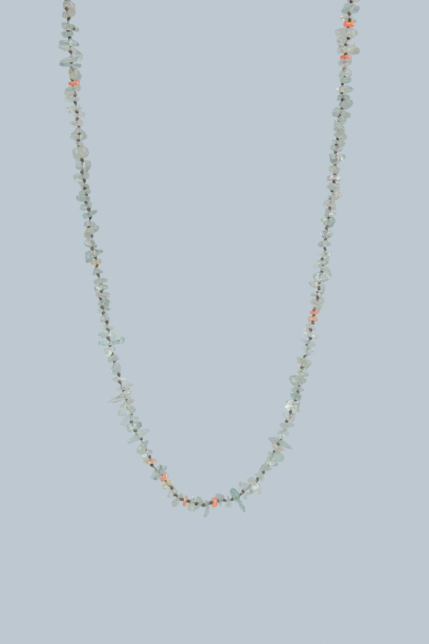 Chips Of Aquamarine Necklace