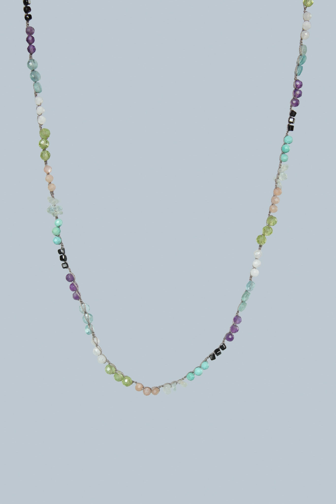 Pastel Mixed Gems Necklace