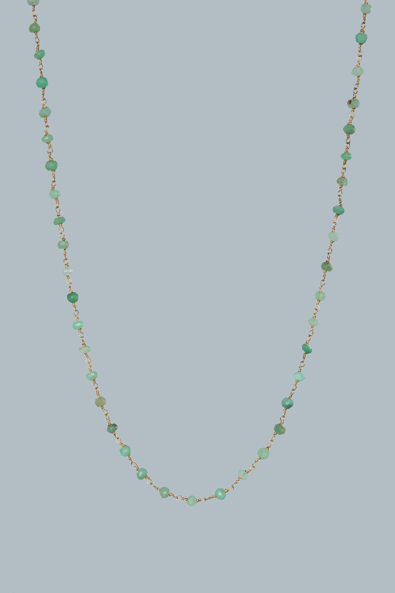 Amazonite Beads Necklace 38"