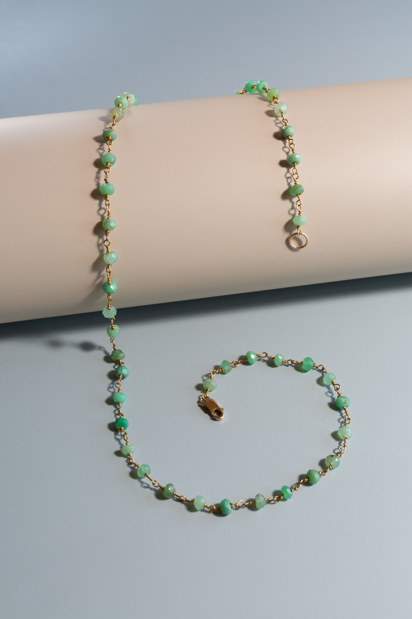 Amazonite Beads Necklace 38"