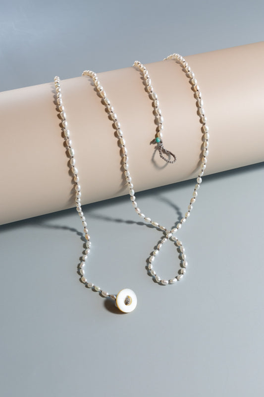 Seed Pearl Hand Knotted Necklace
