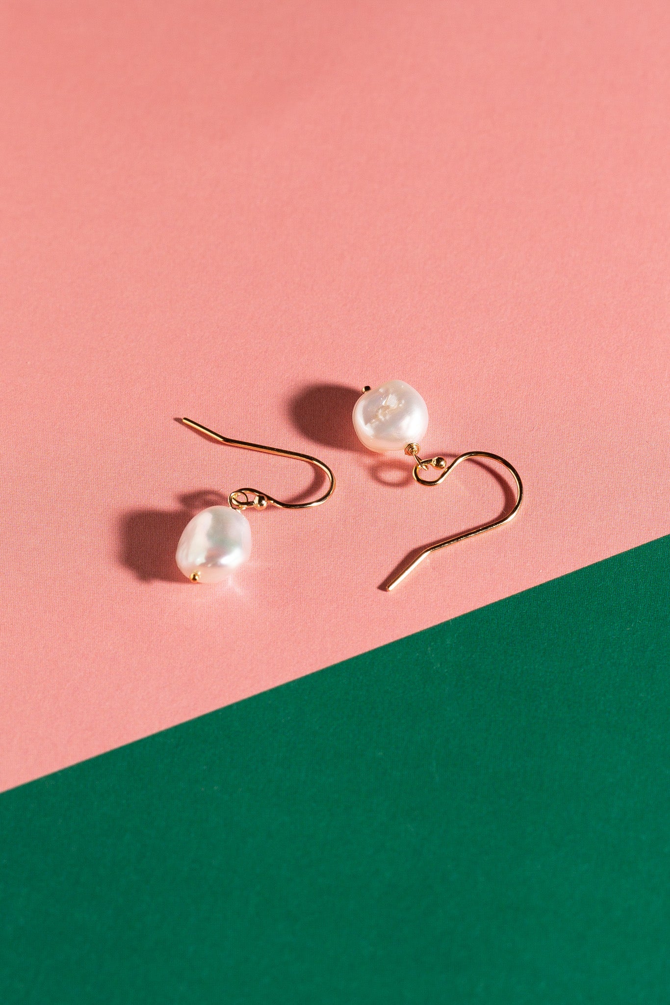 Single Freshwater Baroque Nugget Pearl Earring